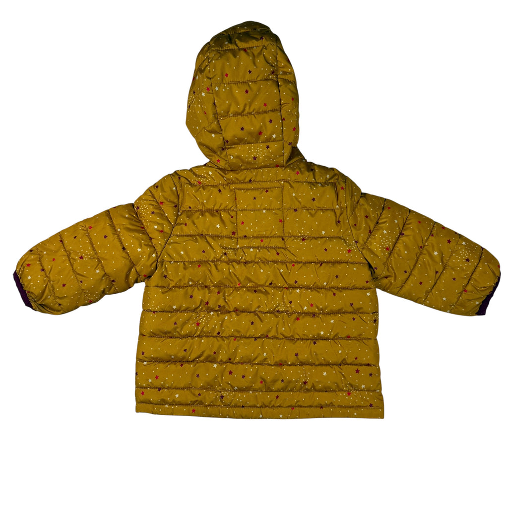 Baby Gap ColdControl Puffer Jacket - Mustard Star Print - 12-18 Months - Ready Kids Canada