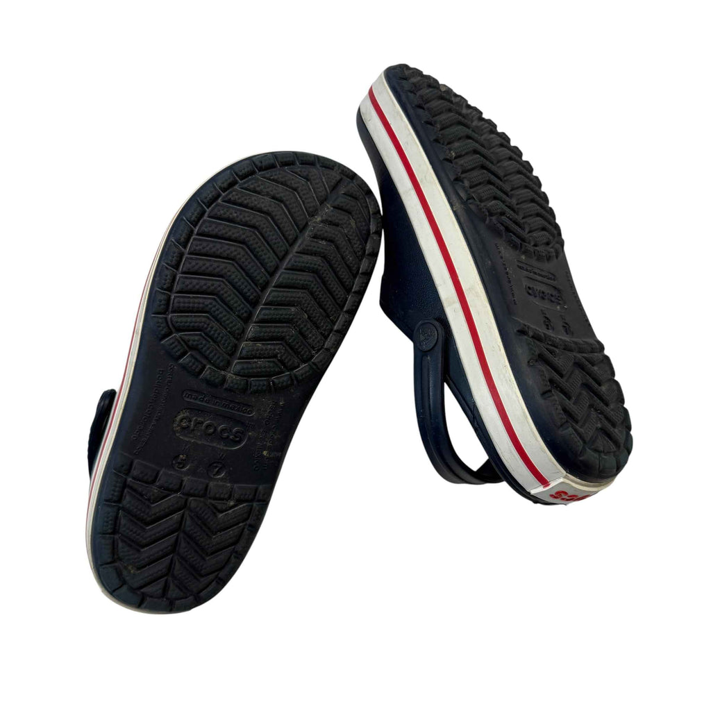 Crocs Crocband Clog in Navy / Red Men 5, Women 7