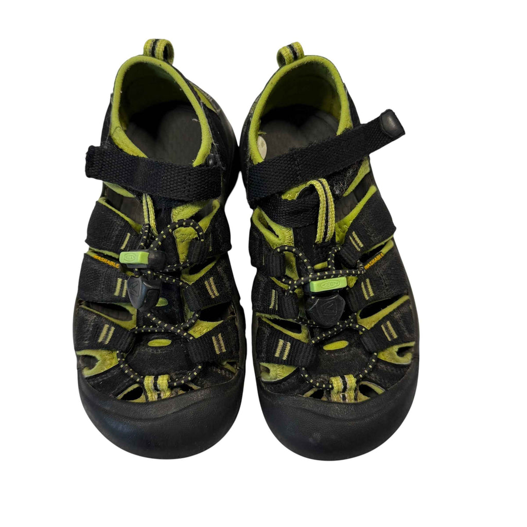 KEEN Kids Newport H2 Waterproof Hiking Sandals - Black & Lime Green (Size 13) - Ready Kids Canada