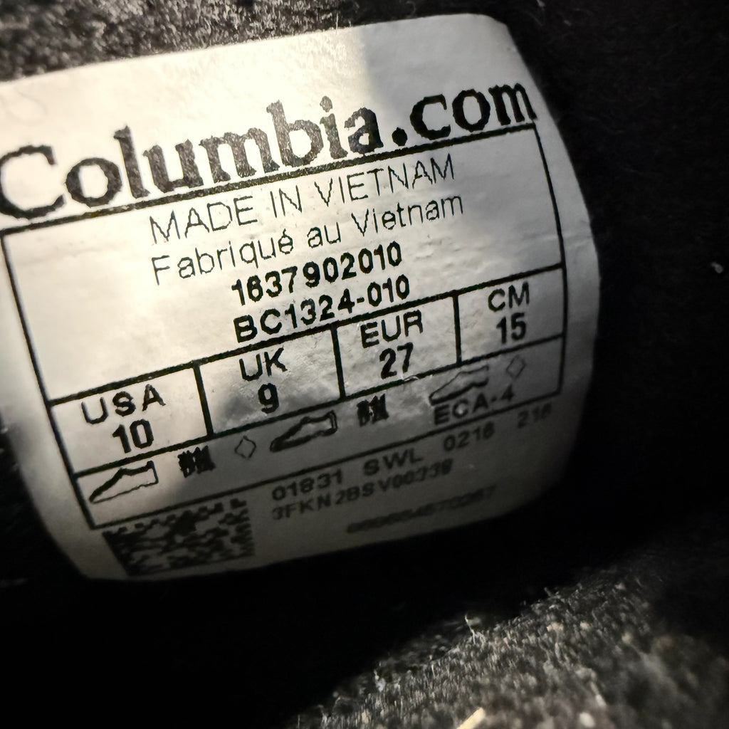 Columbia Powderbug Plus II Little Kids Size 10 Snow Winter Boots