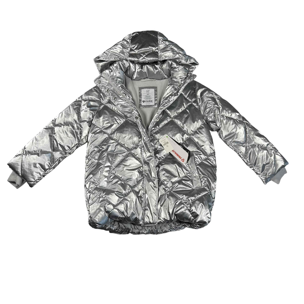 Gap Kids Recycled Lightweight PrimaLoft® P.U.R.E.™ Quilted Puffer Jacket Size S (6-7)