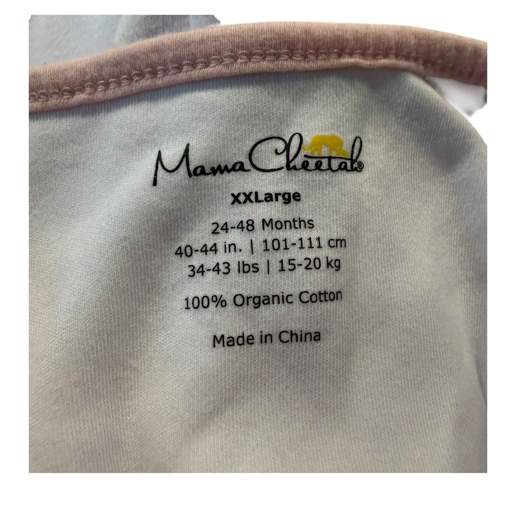 Mama Cheetah Baby Wearable Blanket - Pink Hearts (Size XX-Large, 24–48 Months) - Ready Kids Canada