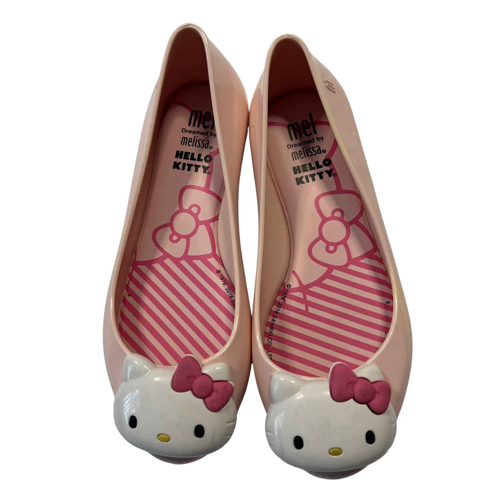 Melissa Mel Space Love Hello Kitty Pink Jelly Flats - US Size 13 Little Kid