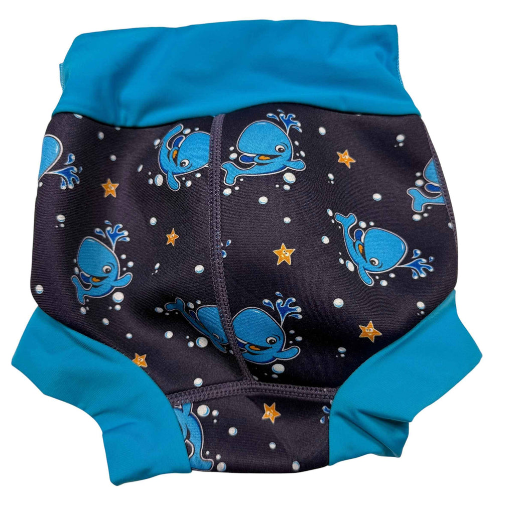 Water Babies Reusable Swim Diaper – Blue Whales XXL 24-30 Months - Ready Kids Canada