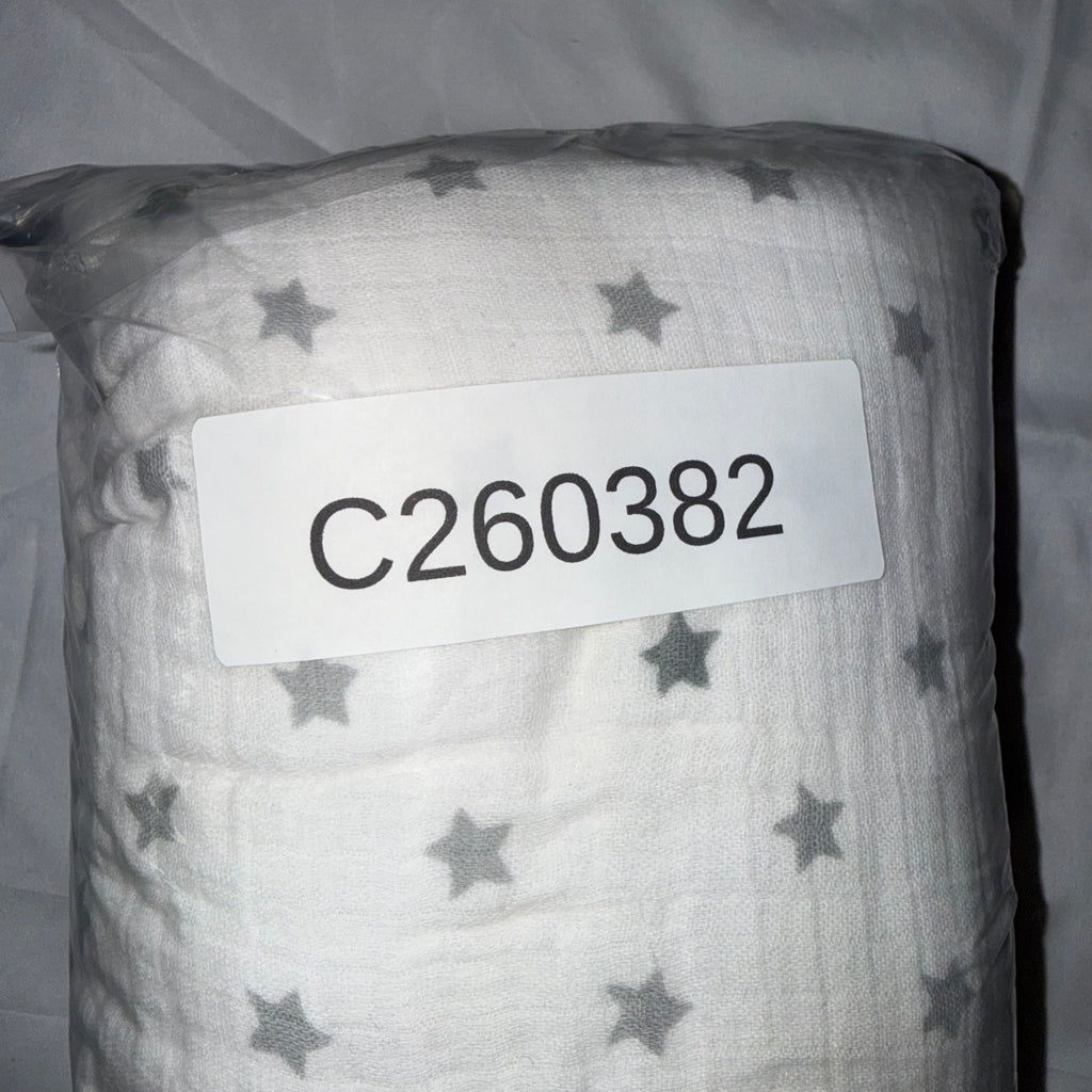 aden + anais heavy baby blanket grey white Stars and Stripes print - Ready Kids Canada