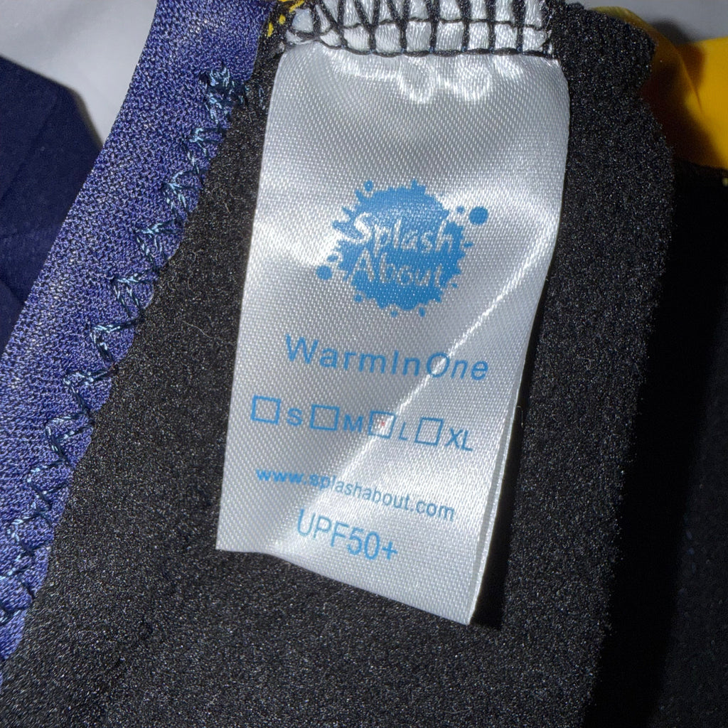 Splash About Warm in One baby wetsuit navy yellow L - Ready Kids Canada