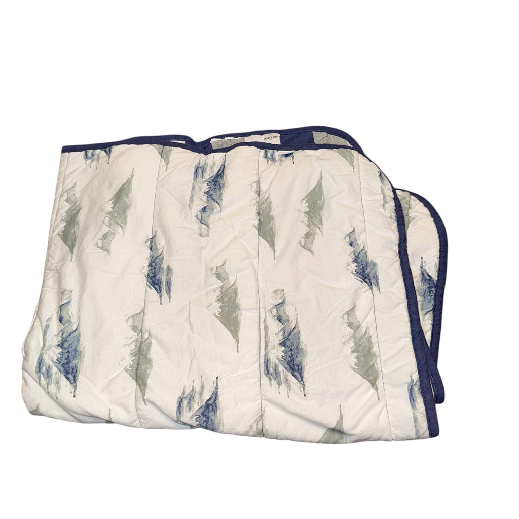 Burt's Bees Baby infant reversible blanket organic cotton