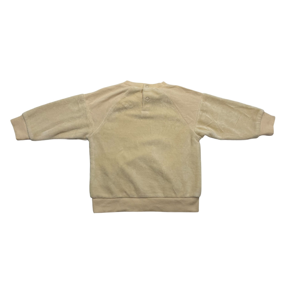 Charlotte & George Princess Print Sweatshirt - Cream (Size 12 Months) - Ready Kids Canada
