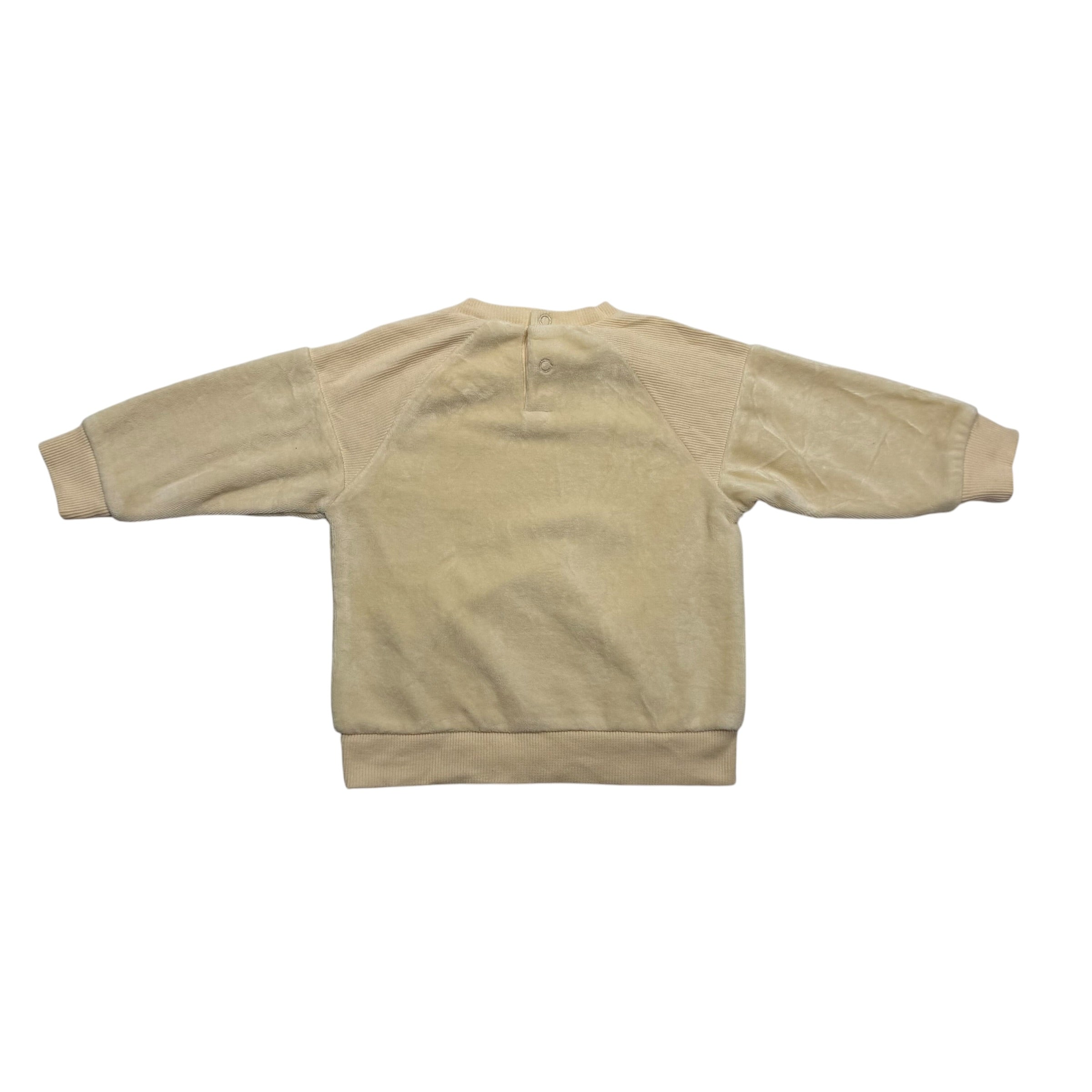 Charlotte & George Princess Print Sweatshirt - Cream (Size 12 Months) - Ready Kids Canada