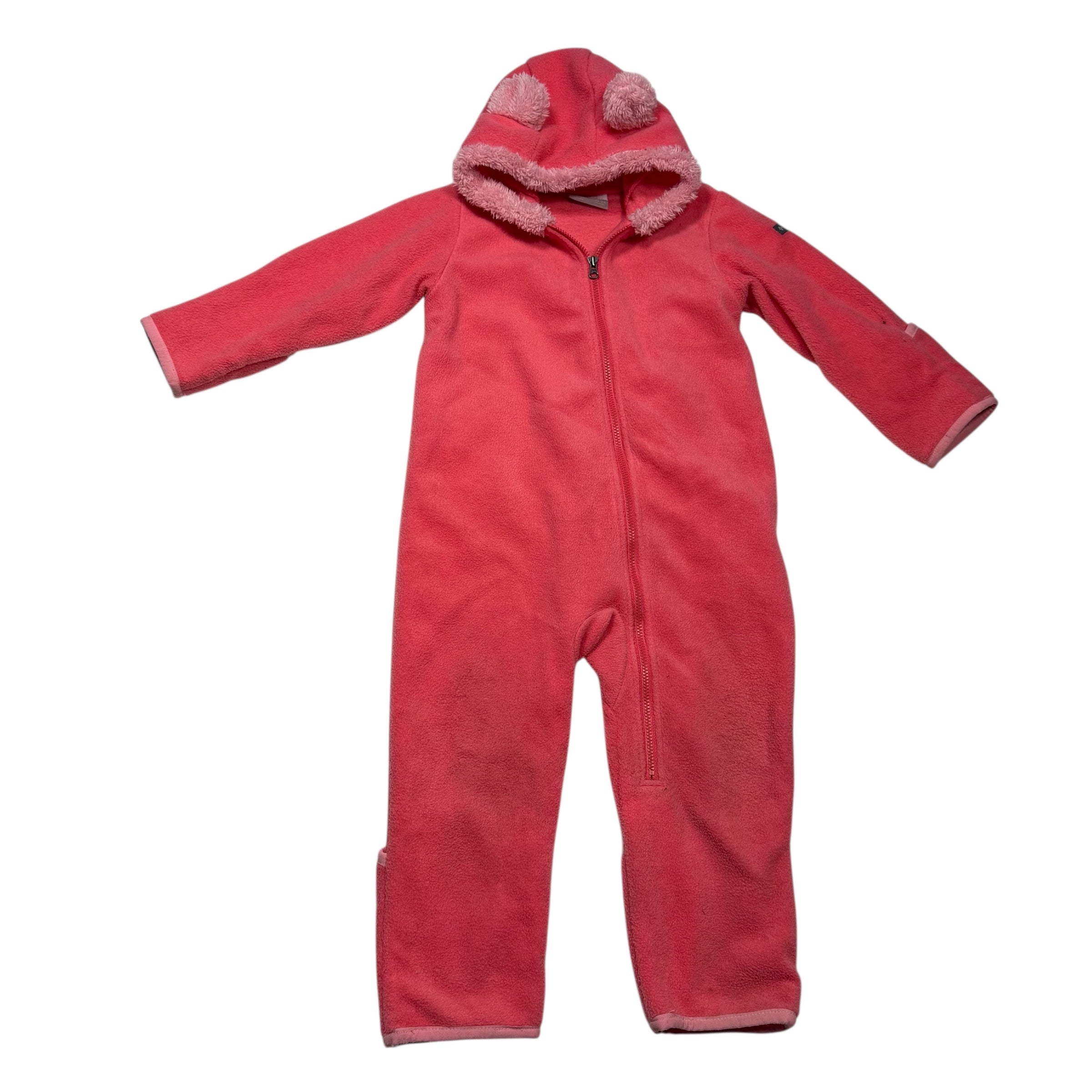 Pink Columbia Bunny Fleece Suit 18-24 Months