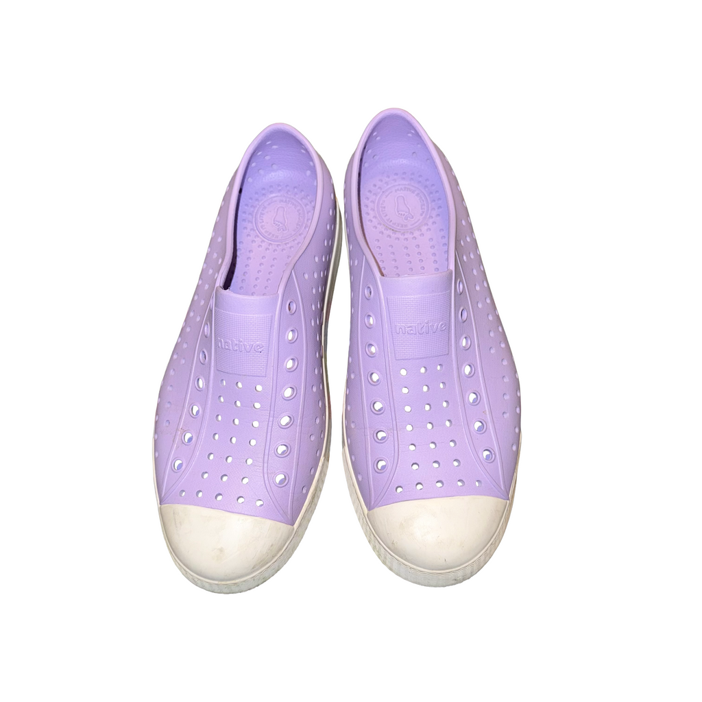 Native Jefferson shoes sandals big kid size 4 lilac purple EVA