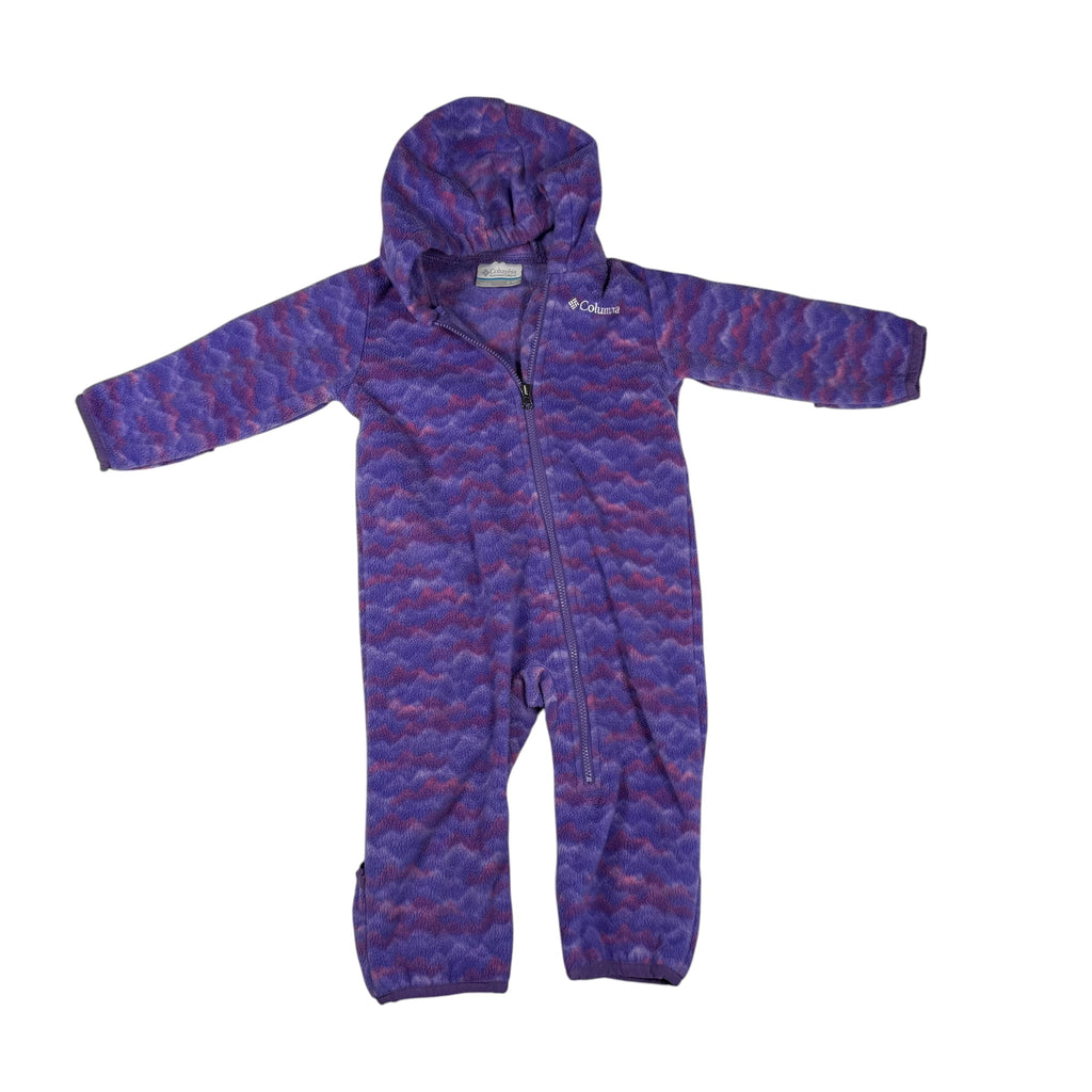 Columbia Fleece Bunting Suit - Pink and Purple - 6-12 Months - Ready Kids Canada