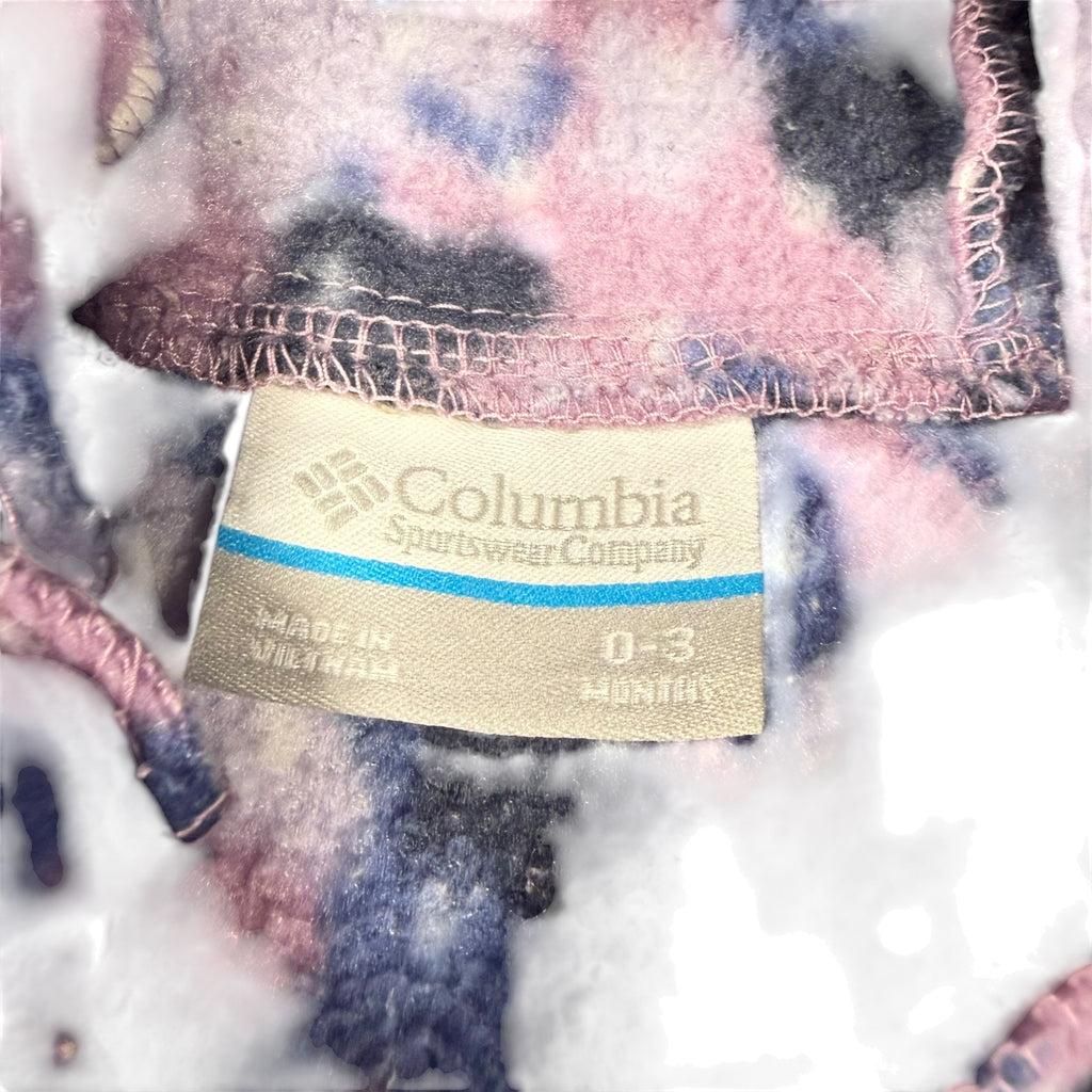 Columbia Baby Fleece Bunting - Purple Camo - Size 0-3 Months - Ready Kids Canada