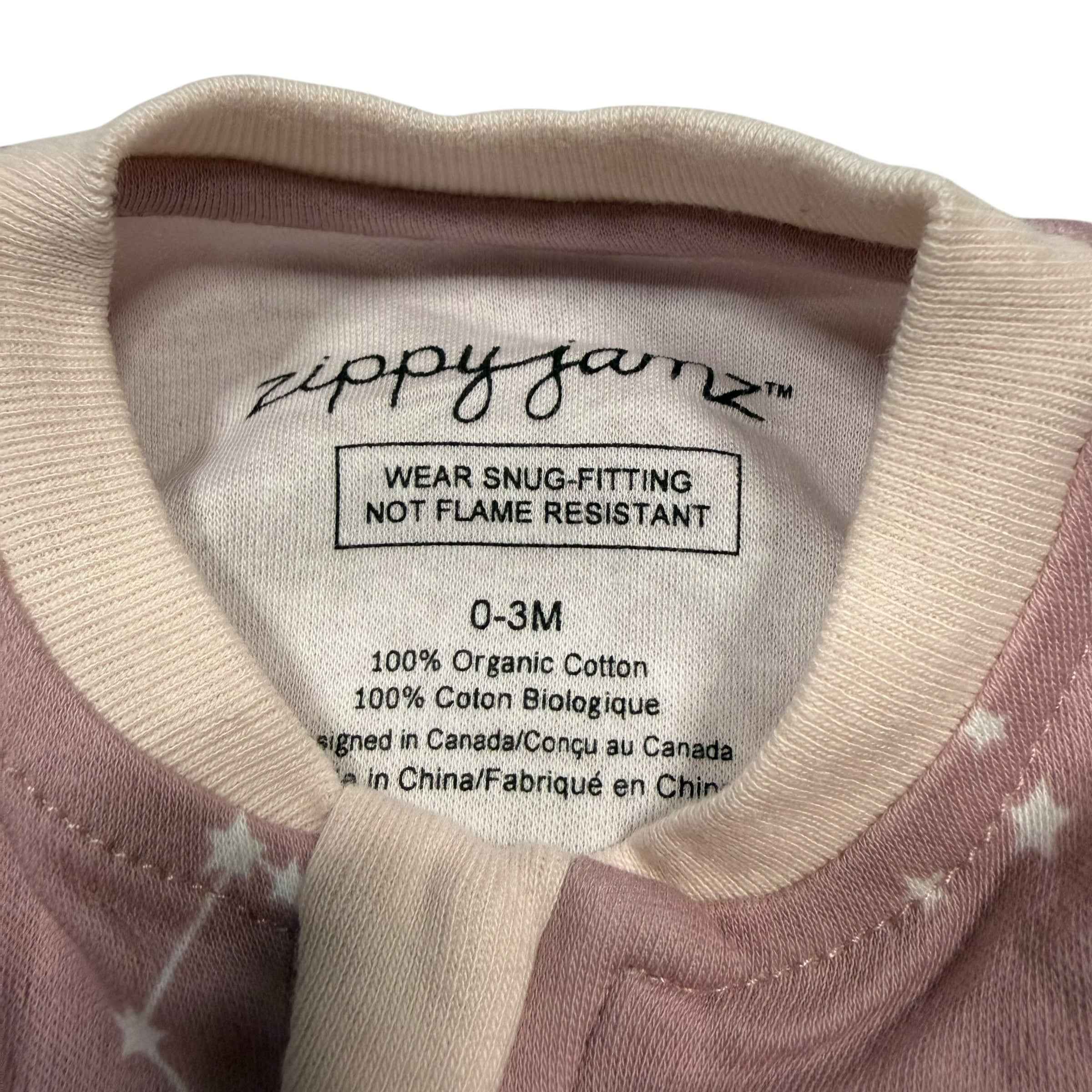 Zippyjams Organic Cotton Footed Sleeper – Galaxy Love (Pink) NEW BNWT 0-3 Months