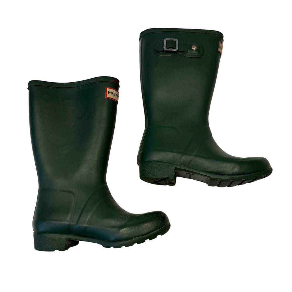 Hunter Original Kids Waterproof Rain Boot - Hunter Green, Size 12 boys Little Kids girl 13 - Ready Kids Canada