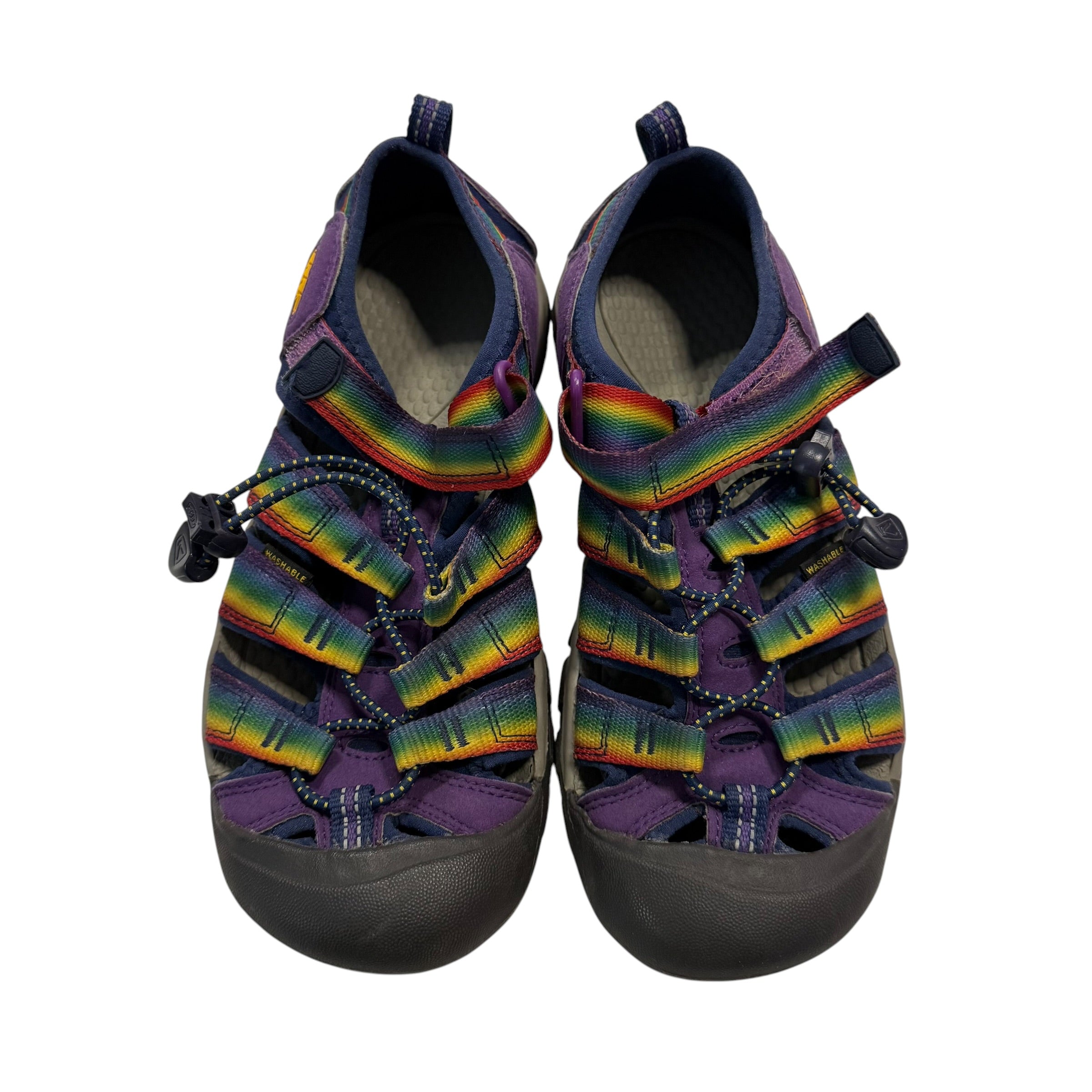 Keen Newport H2 Sandals Purple Rainbow Tie Dye (Big Kid Size 4) - Ready Kids Canada