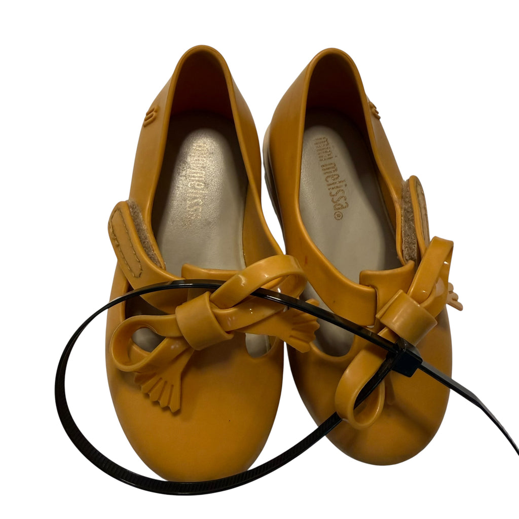 Mini Melissa Yellow Classic Baby II Loafers Little Kids Size 6 - Ready Kids Canada