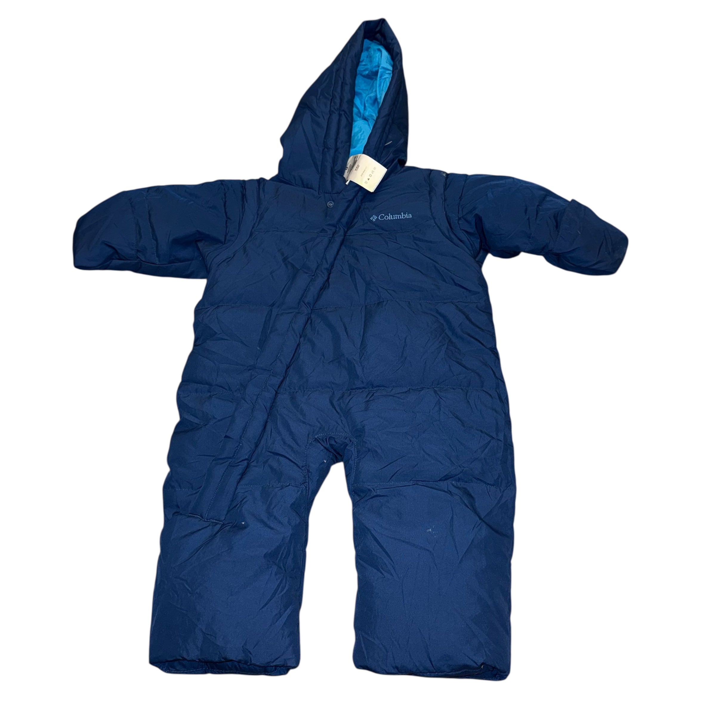 Columbia 12 month snowsuit Snuggly Bunny bunting with 450 fill down insulation