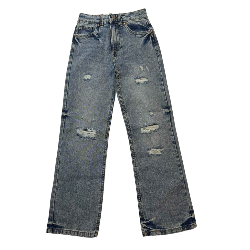 Urban Kids' High-Rise Straight Distressed Carpenter Jeans Kids Size 8 - Ready Kids Canada