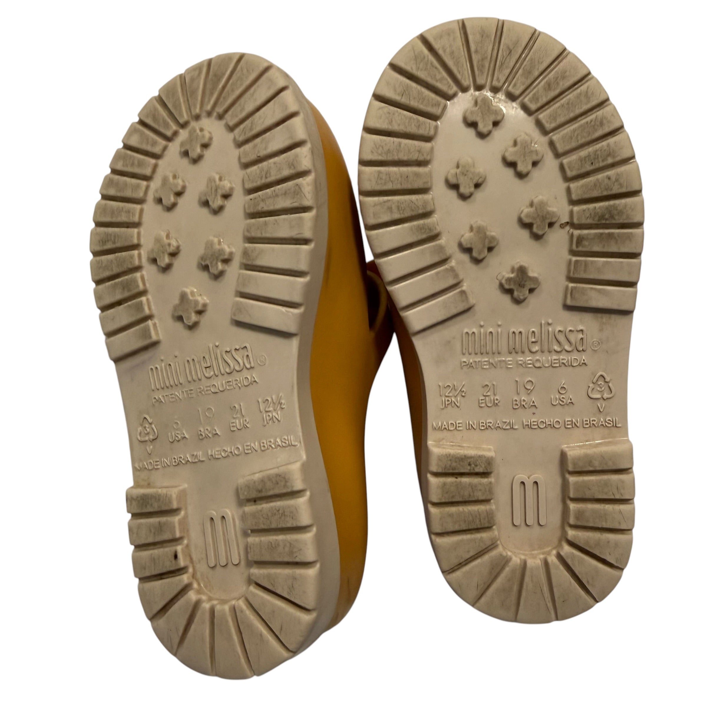 Mini Melissa Yellow Classic Baby II Loafers Little Kids Size 6 - Ready Kids Canada