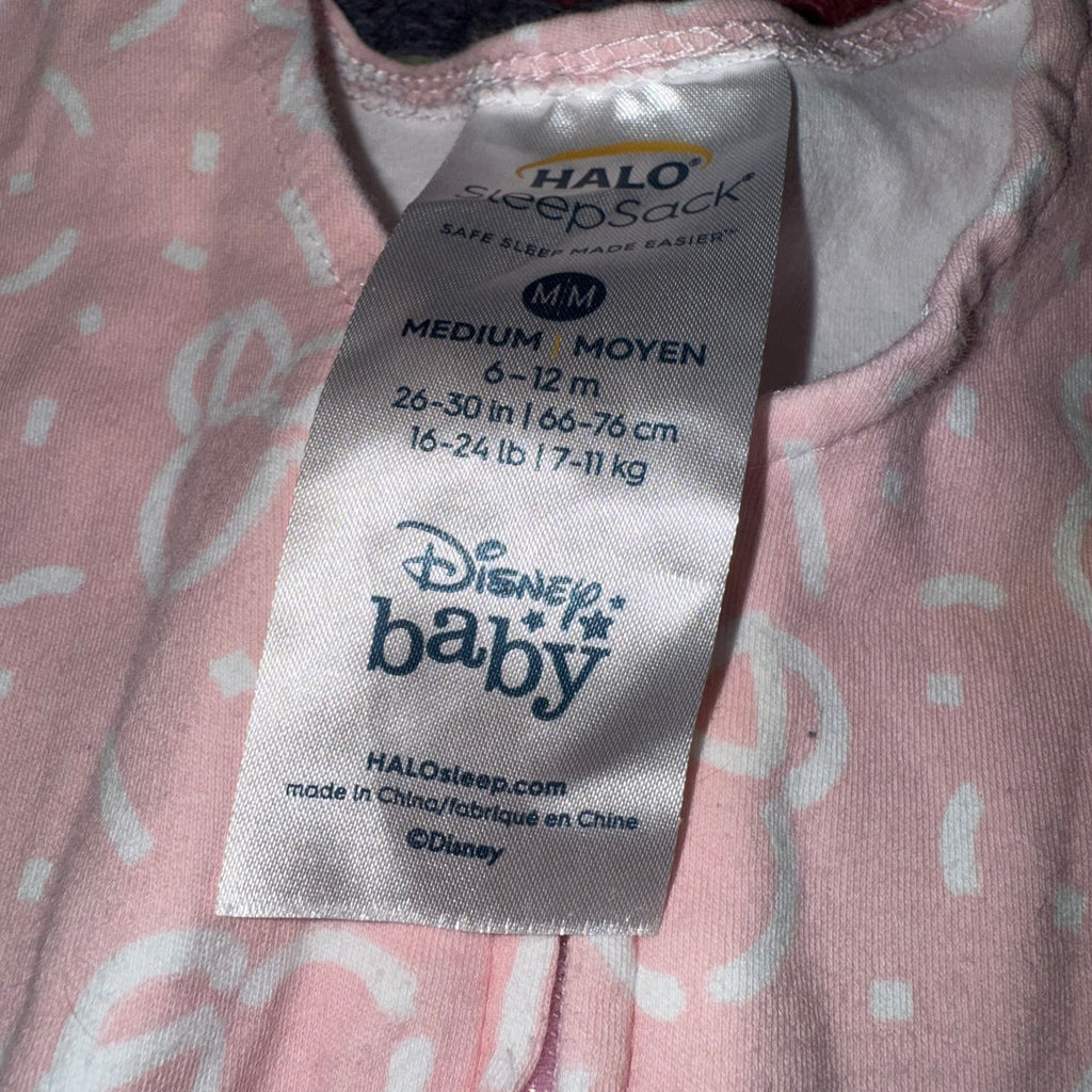 Halo Disney medium 6-12 month cotton sleep sack pink wearable blanket