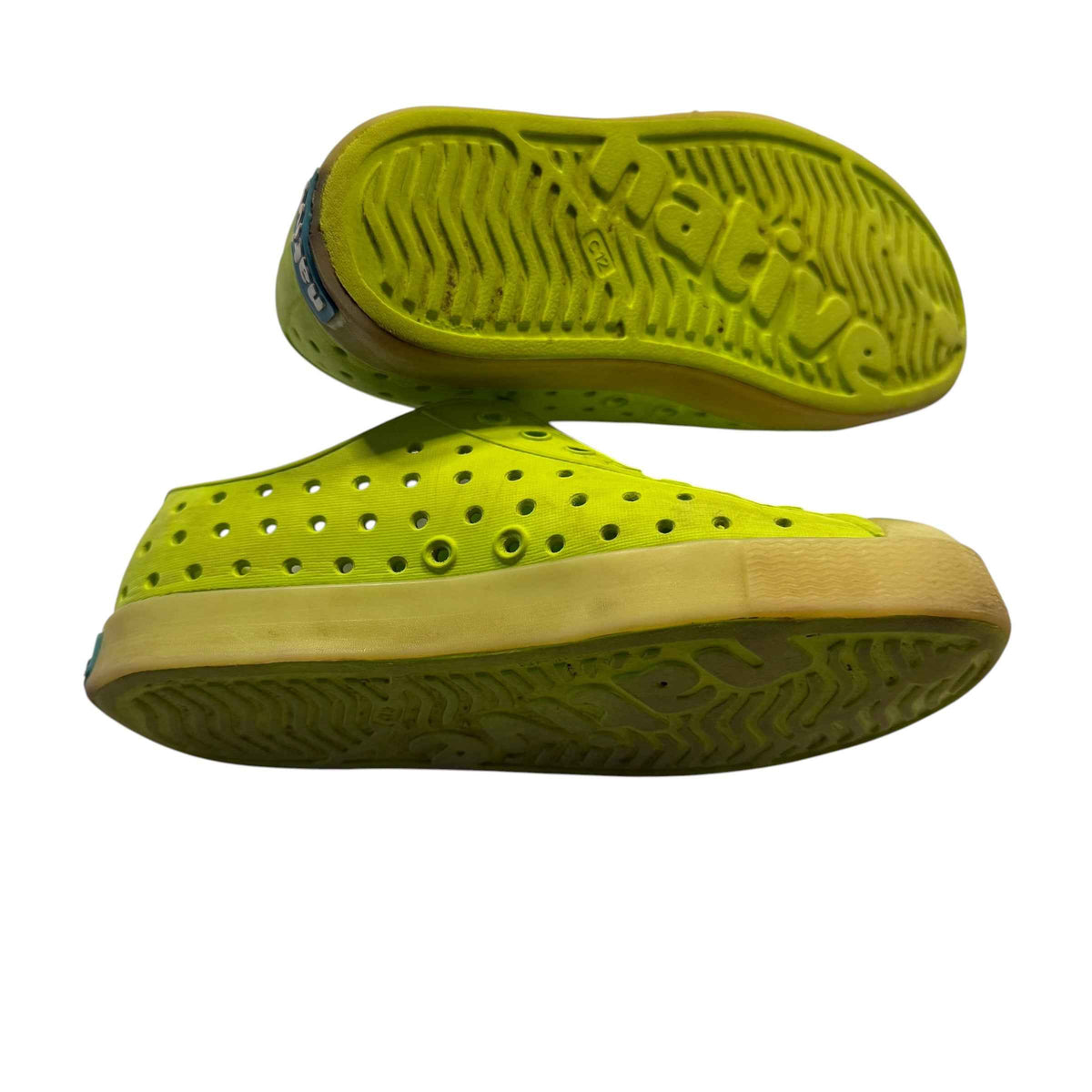 Native Shoes Jefferson Lime Green Slip-On Sneakers Size C12 Little Kid - Ready Kids Canada