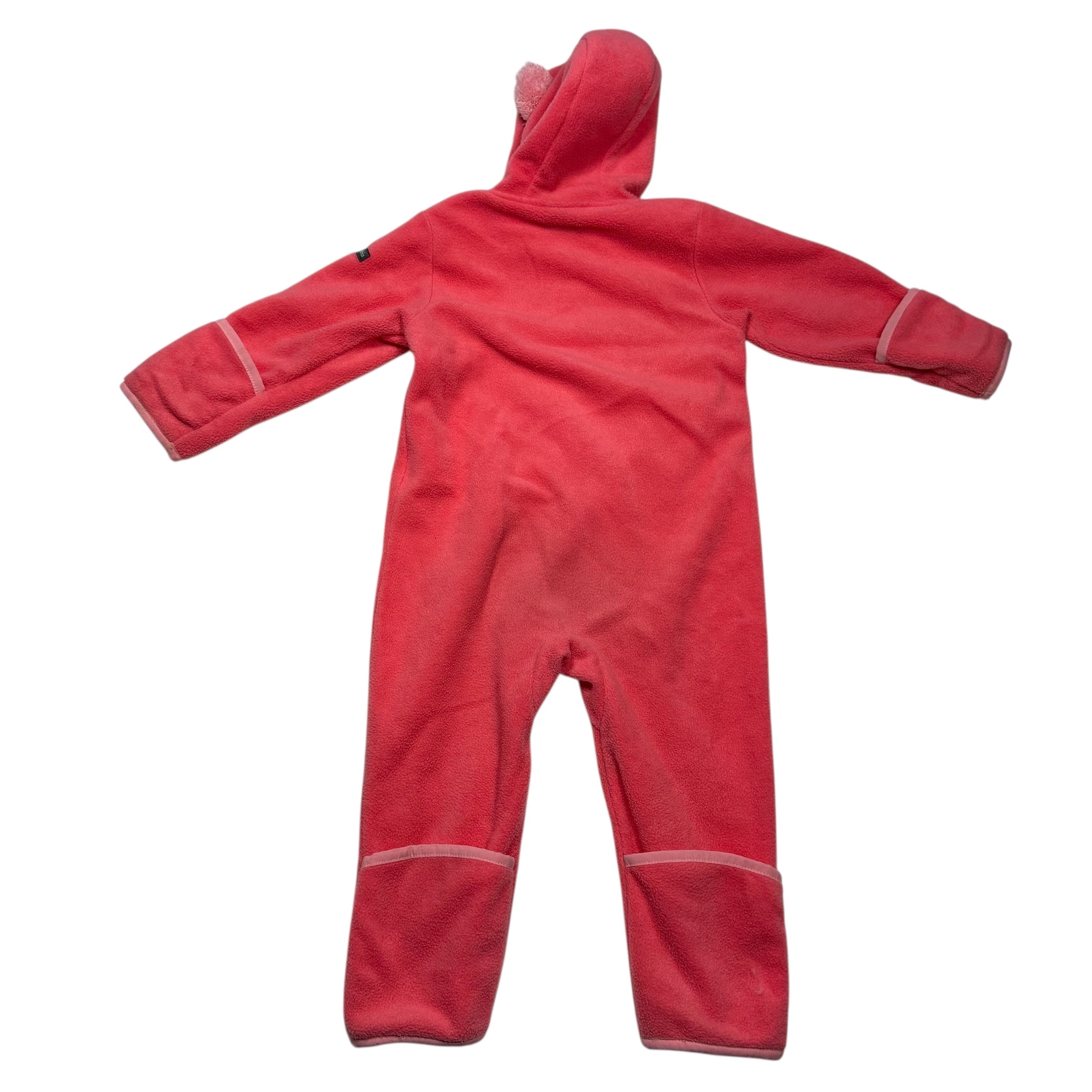 Pink Columbia Bunny Fleece Suit 18-24 Months