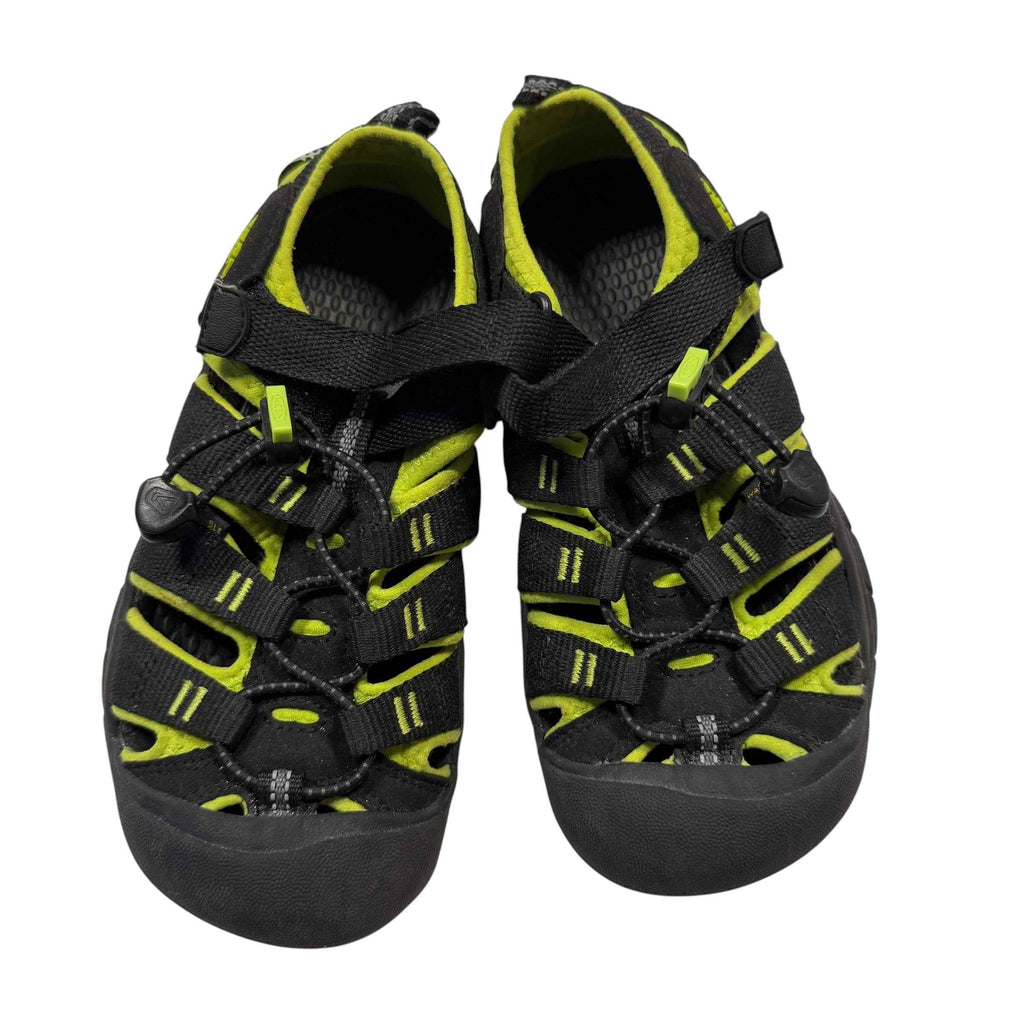 KEEN Kids Newport H2 Waterproof Hiking Sandals – Black/Lime Green (Size 2) - Ready Kids Canada