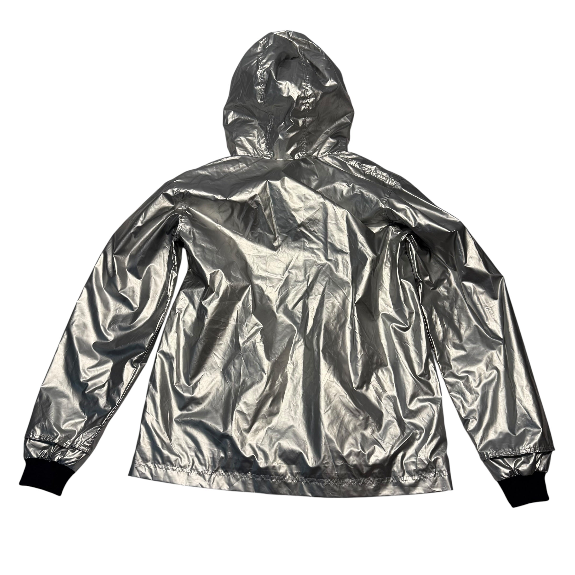 Petit Bateau 12 Year Rain Jacket Coat Silver 