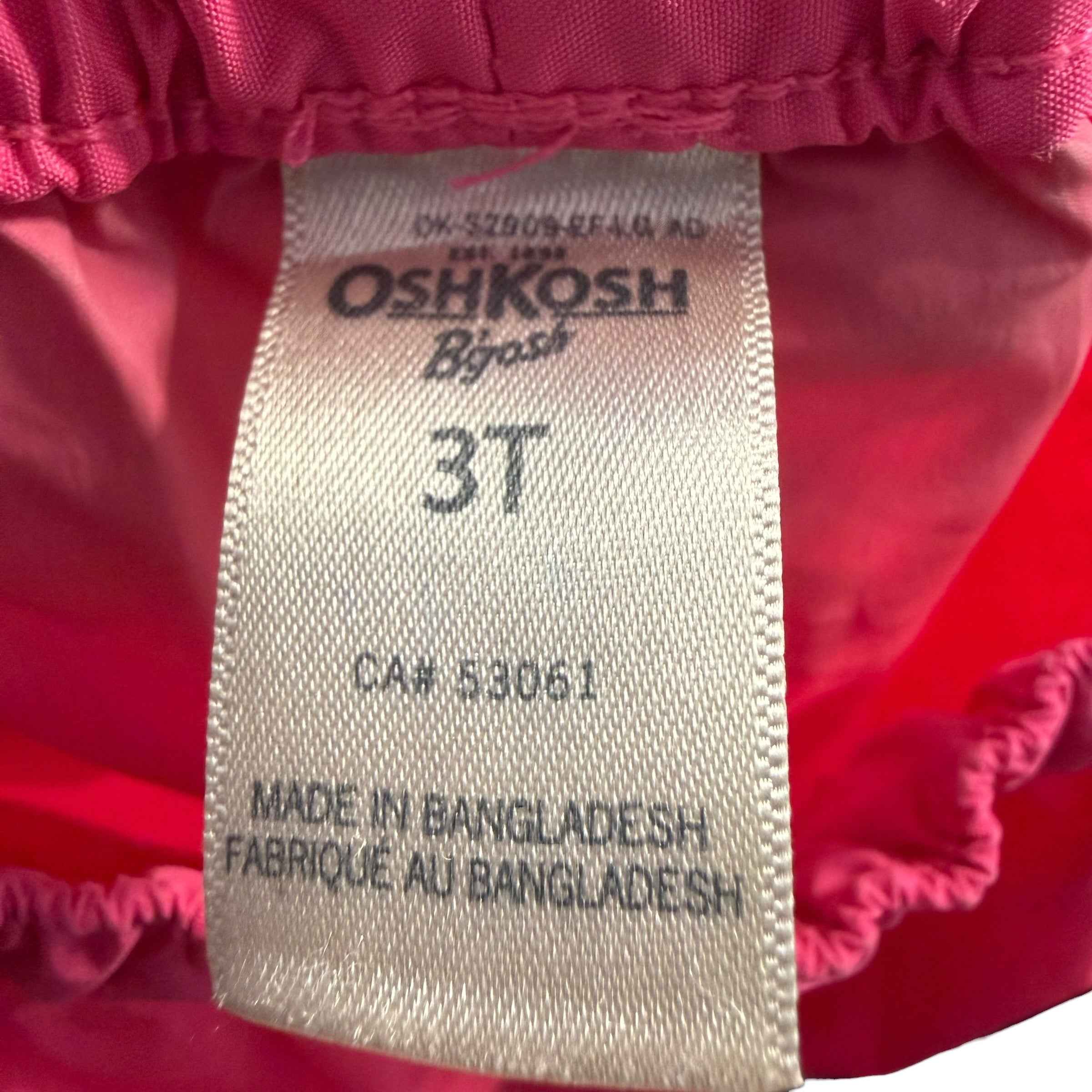 OshKosh B'gosh Toddler Girls Pink Trail and Rain Splash Pants with Gold Heart, Size 3T - Ready Kids Canada