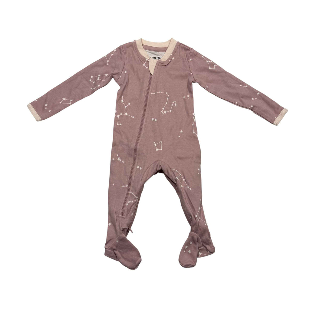 Zippyjams Organic Cotton Footed Sleeper – Galaxy Love (Pink) NEW BNWT 0-3 Months