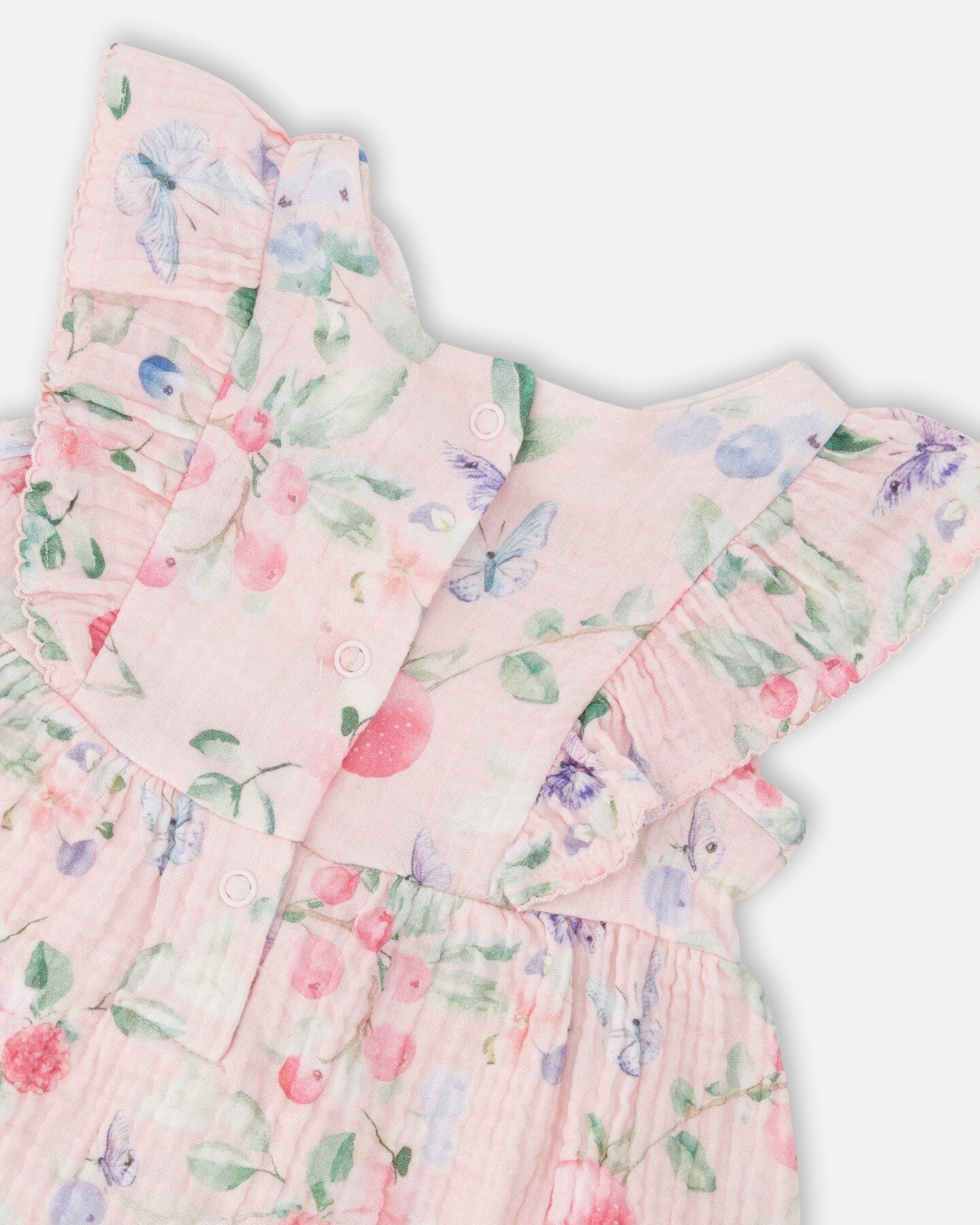 Deux Par Deux Cotton Muslin Tunic And Rib Jersey Leggings Set Pink Printed Berries And Lilac NEW BNWT - Ready Kids Canada