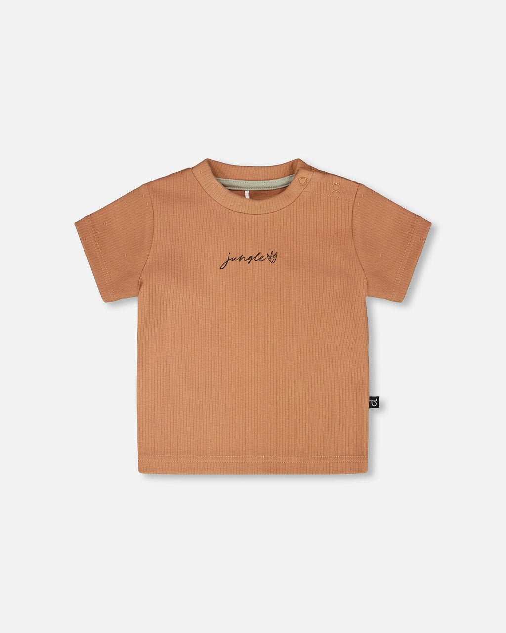 Deux Par Deux Cotton Rib Jersey T-Shirt And Organic Cotton Jersey Short Set Caramel And Beige Zebra Print NEW BNWT - Ready Kids Canada