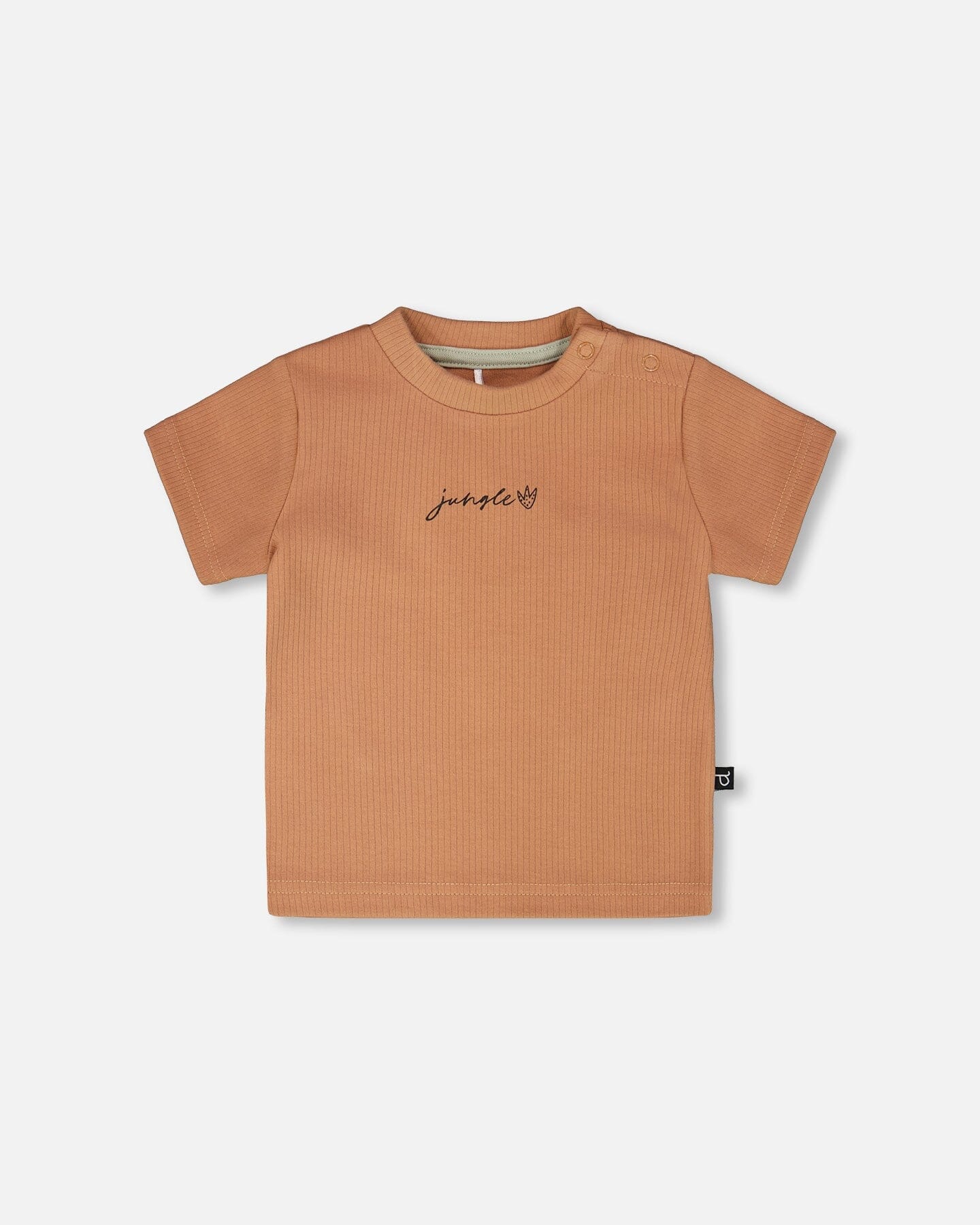 Deux Par Deux Cotton Rib Jersey T-Shirt And Organic Cotton Jersey Short Set Caramel And Beige Zebra Print NEW BNWT - Ready Kids Canada