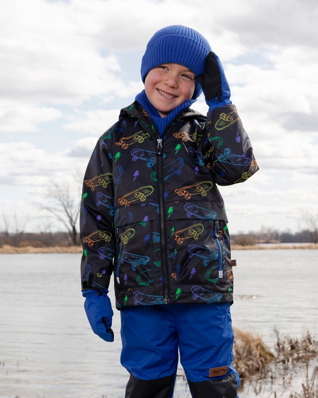 Mid-Season Mittens In Recycled Polyester Royal Blue New BNWT - Ready Kids Canada