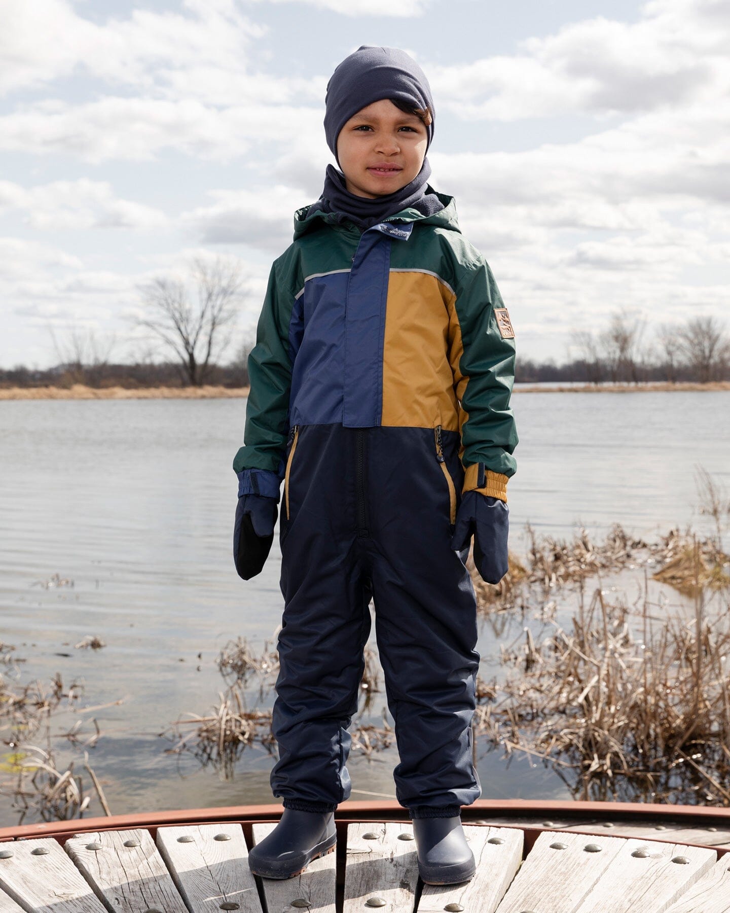 Mid-Season Mittens In Recycled Polyester Navy Blue New BNWT - Ready Kids Canada