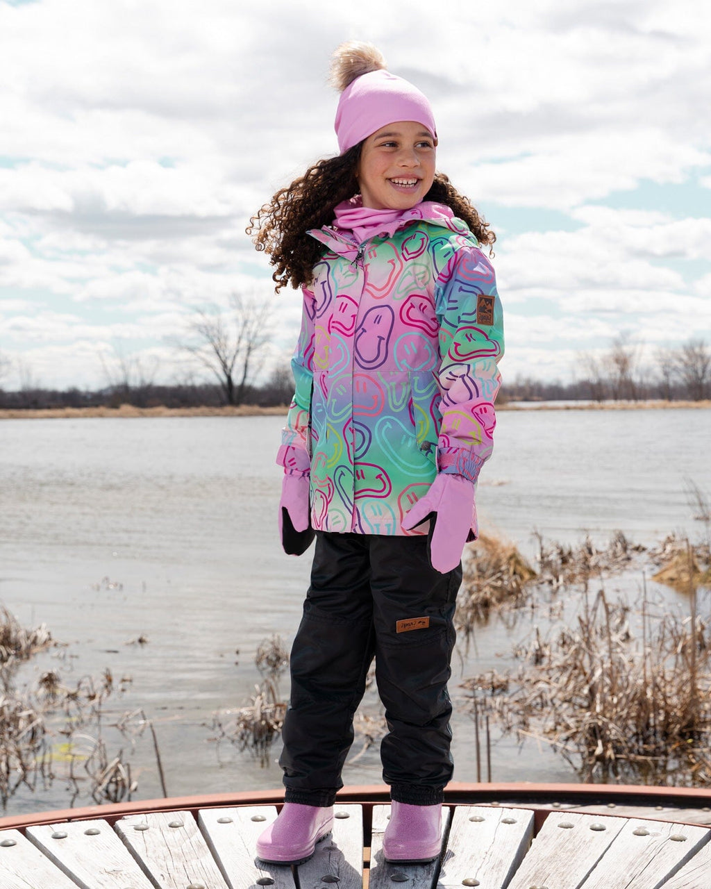 Mid-Season Mittens In Recycled Polyester Pink New BNWT - Ready Kids Canada