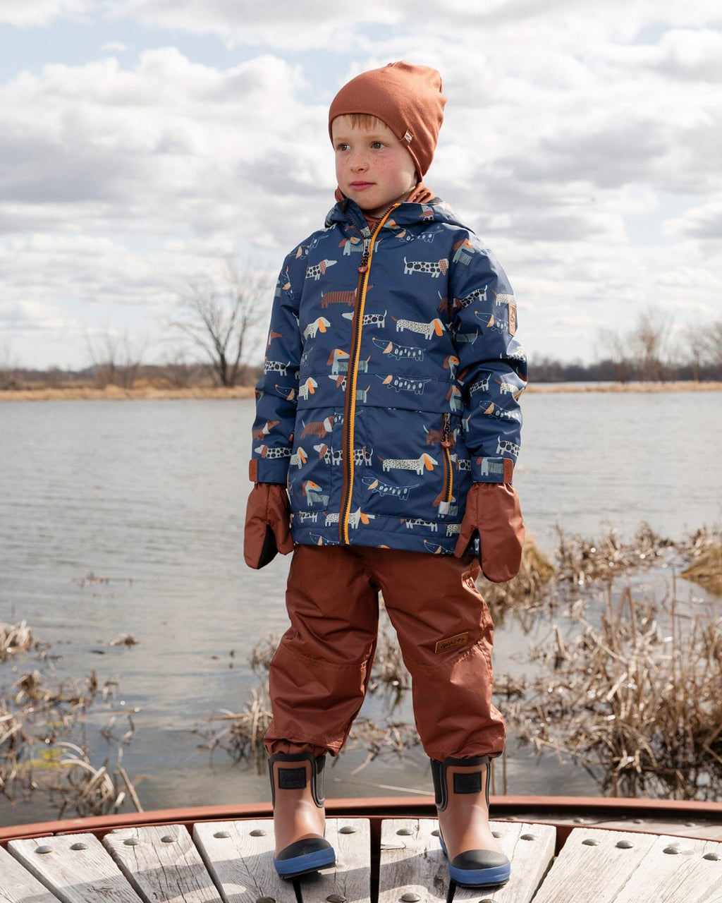 Mid-Season Mittens In Recycled Polyester Brown New BNWT - Ready Kids Canada