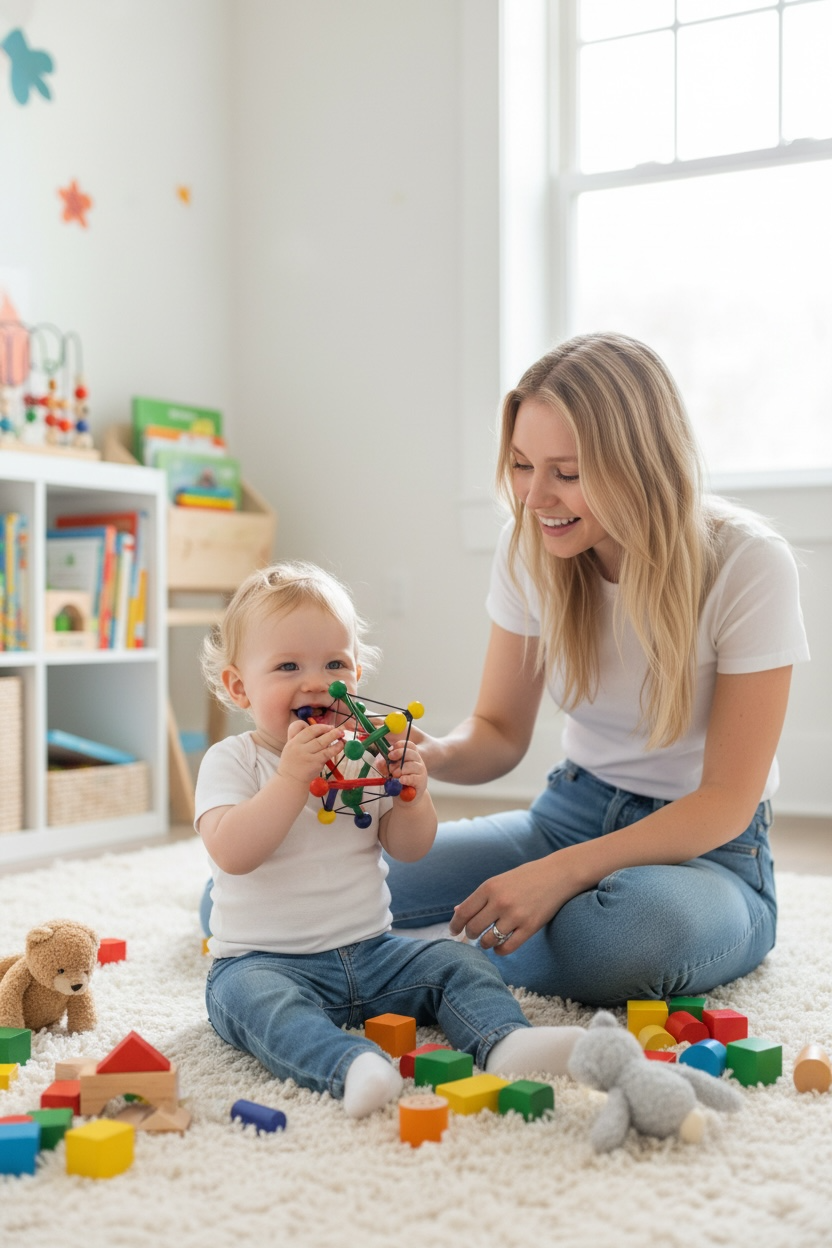 Skwish Wooden Teething Baby Toy