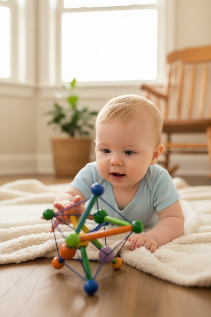 Skwish Wooden Teething Baby Toddler Toy