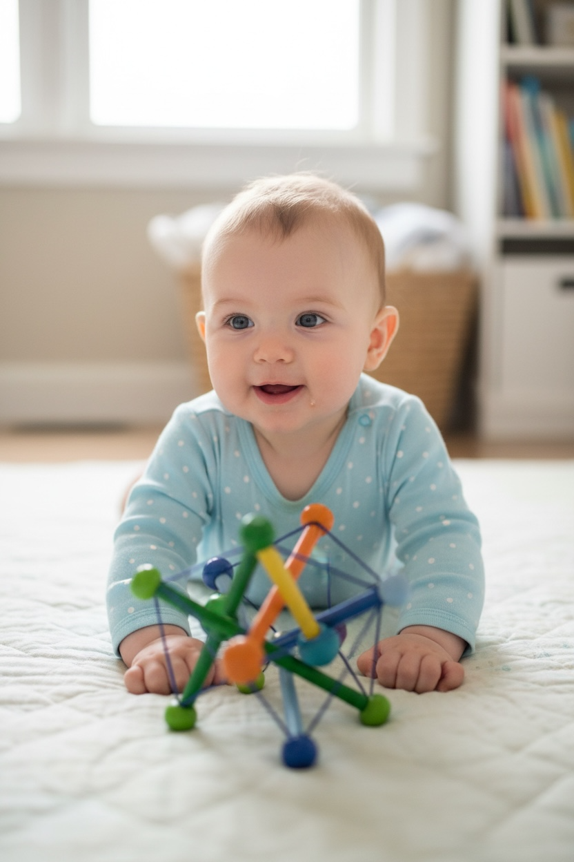 Skwish Wooden Teething Baby Toddler Toy