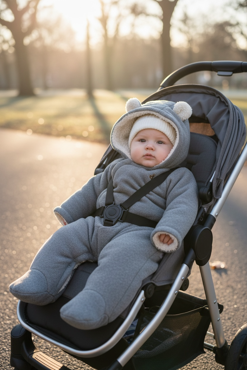 Gap 3-6 Month Hooded Baby Bundler Bear Hooded Sherpa Bunting