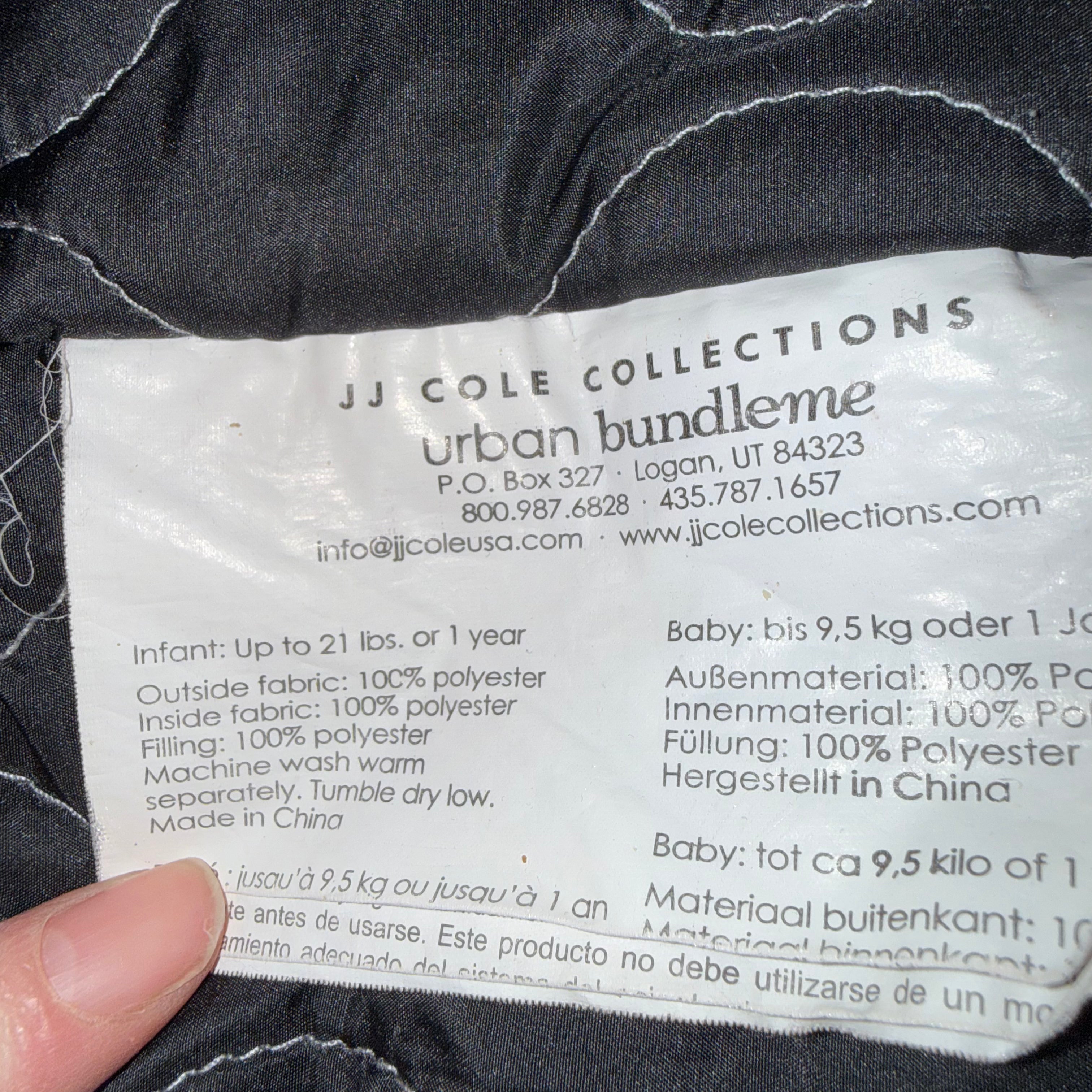 JJ Cole Urban Bundleme car seat cover 0-12 months for warmth and protection