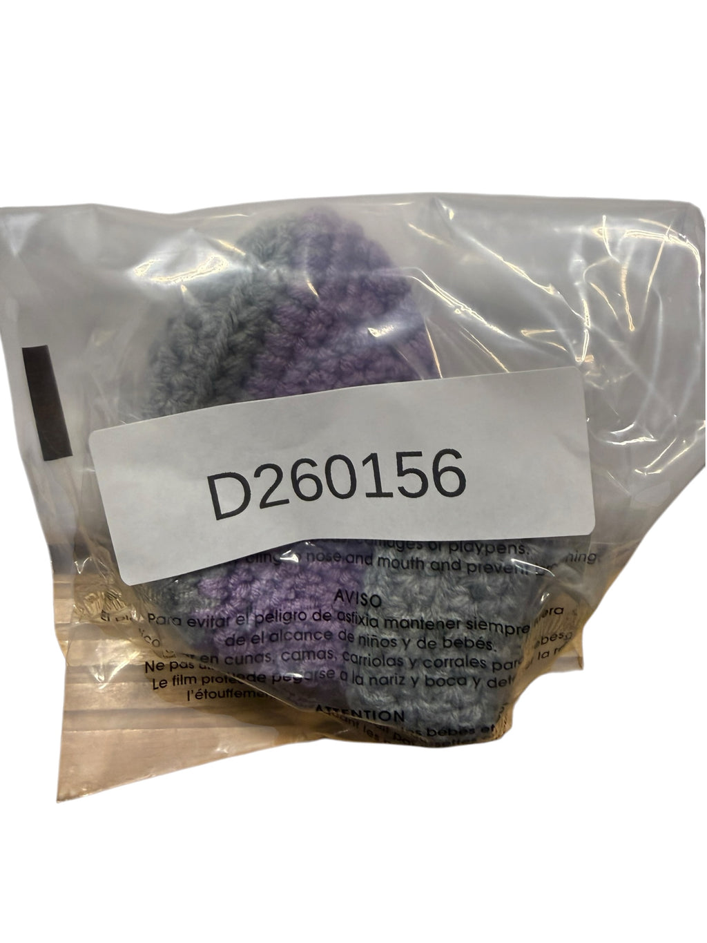 Handmade Crocheted Baby Booties - Purple & Grey - 6-12 Months - Ready Kids Canada