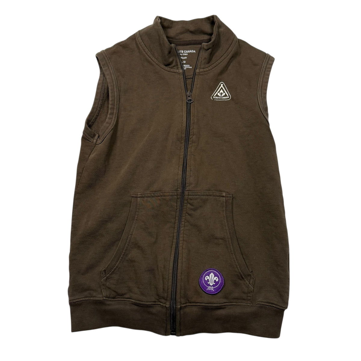 Beaver Scouts Canada Uniform Vest - Brown - Youth Large - Ready Kids Canada