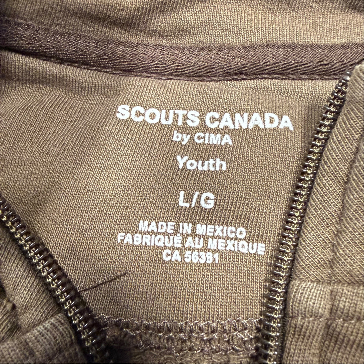 Beaver Scouts Canada Uniform Vest - Brown - Youth Large - Ready Kids Canada