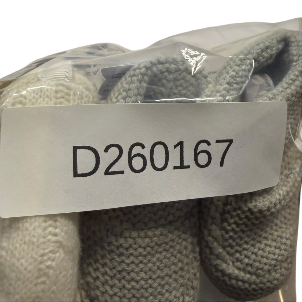 Baby Gap Knit Booties 2-Pack - Cream & Grey - 3-6 Months - New With Tags - Ready Kids Canada