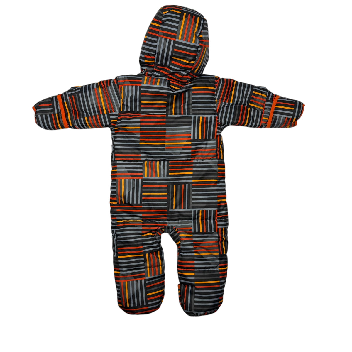 Columbia Down Bunting Snowsuit - Black & Orange Stripe - 12-18 Months - Ready Kids Canada