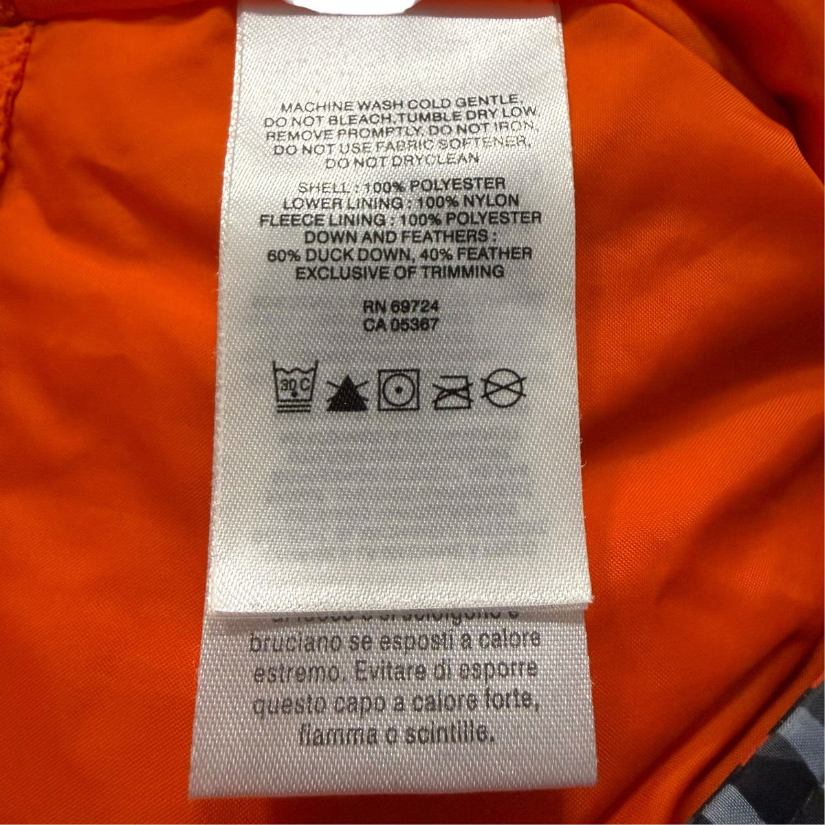 Columbia Down Bunting Snowsuit - Black & Orange Stripe - 12-18 Months - Ready Kids Canada