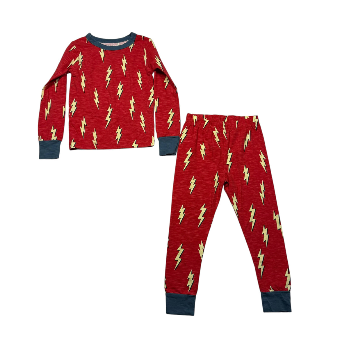 Hatley Lightning Bolt Pajama Set - Red - Size 3T - Ready Kids Canada